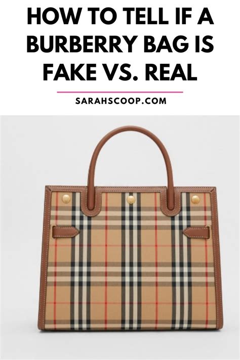 how to know if your burberry bag is real